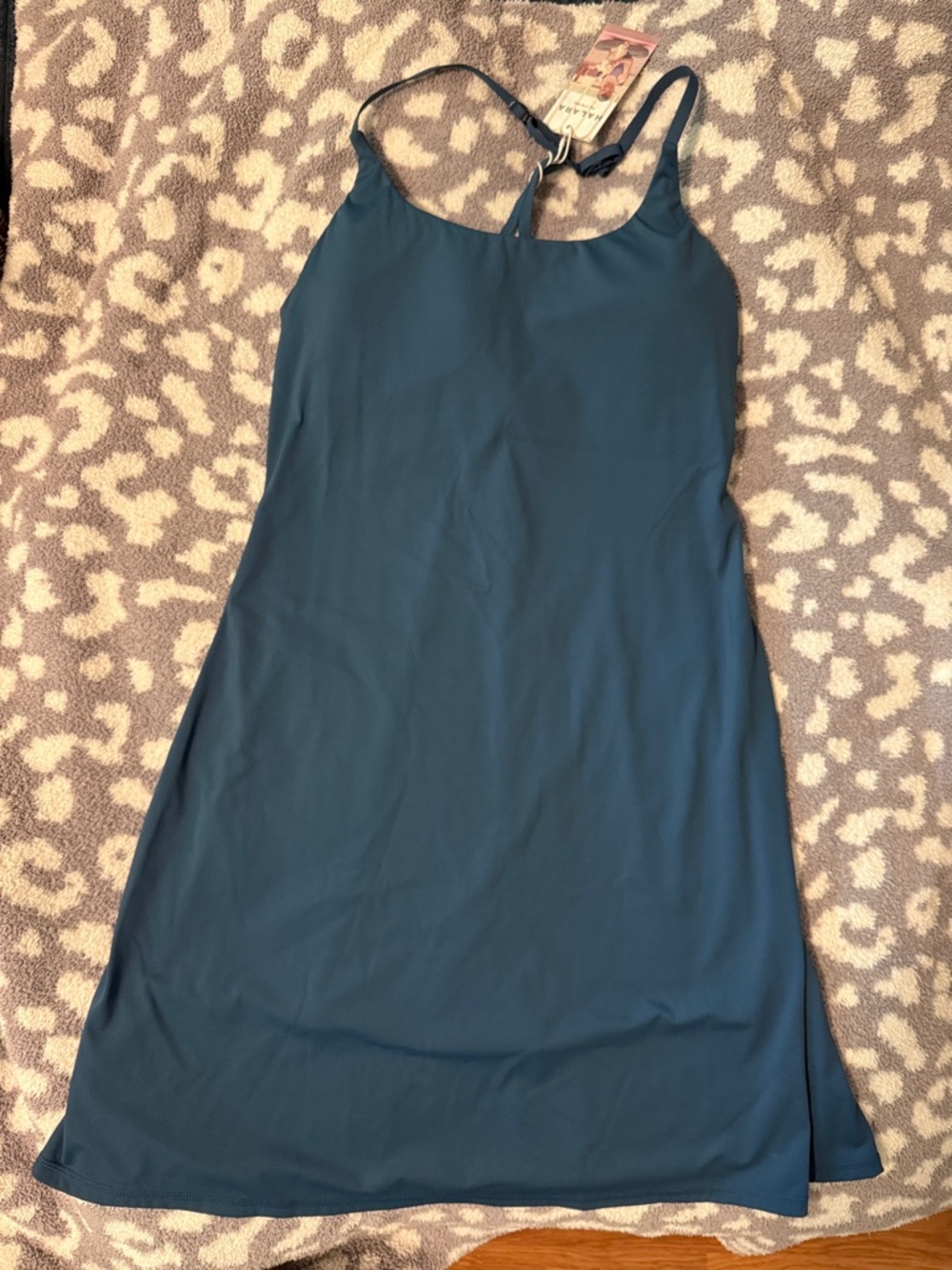 HALARA Teal Midi Dress